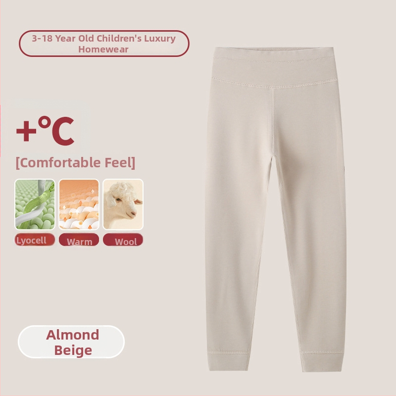 Vaikų terminis komplektas su aukštu kaklu – unisex viršus ir apatiniai, Lyocell mišinys, storesnis šilumos palaikymas, skirtas rudeniui ir žiemai