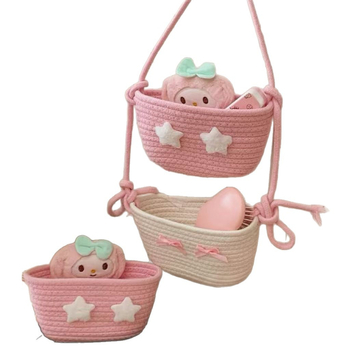 Japanski stila zidni koš za pohranu, tkanina bez pamuka, 2025 izlazak.