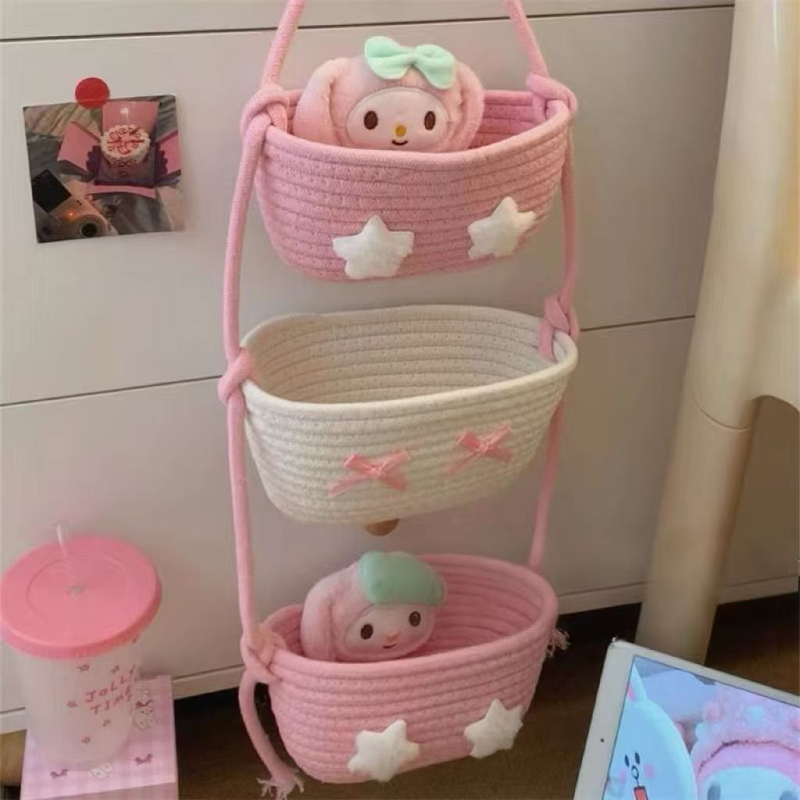 Japanski stila zidni koš za pohranu, tkanina bez pamuka, 2025 izlazak.