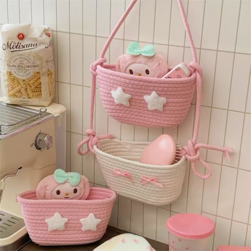 Japanski stila zidni koš za pohranu, tkanina bez pamuka, 2025 izlazak.