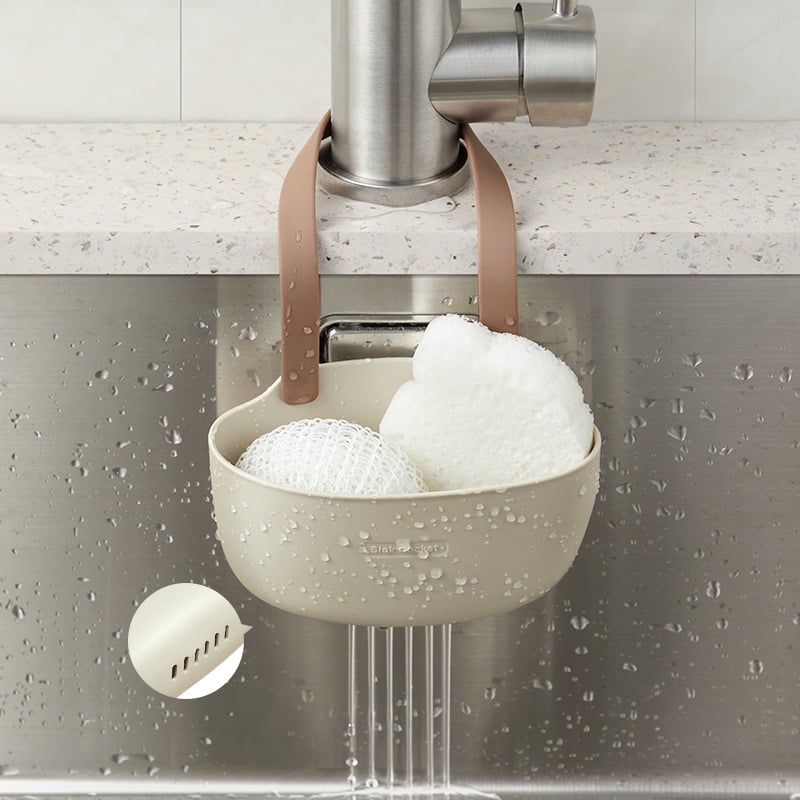 Coș de drenaj pentru chiuvetă, model LS drain hanging basket, material TPR, raft de depozitare bucătărie, stil modern