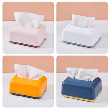 Cutie dreptunghiulară pentru șervețele din plastic – stil modern minimalist, multifuncțională