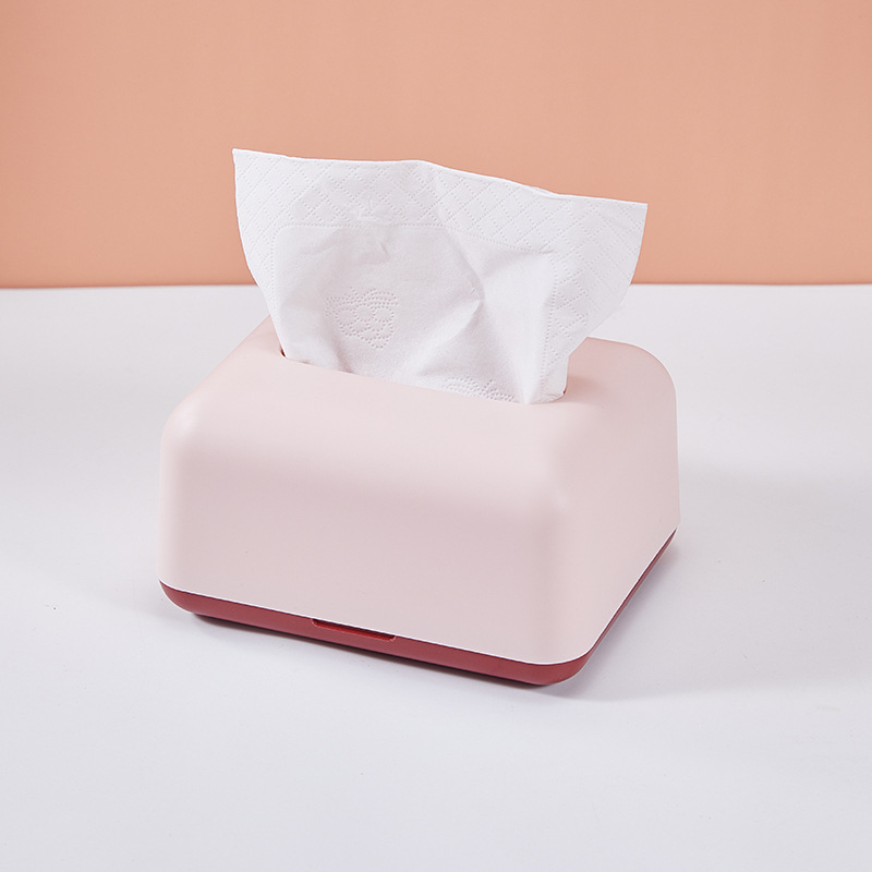 Cutie dreptunghiulară pentru șervețele din plastic – stil modern minimalist, multifuncțională