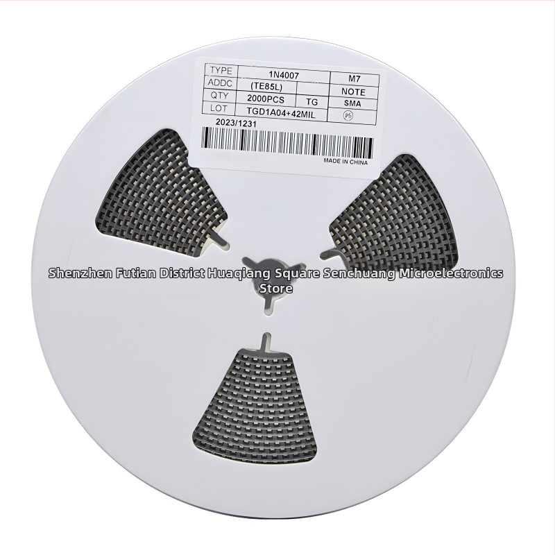 Redresinė dioda 1N4007 – 1A 1000V, SMA pakuotė (DO-214AC)