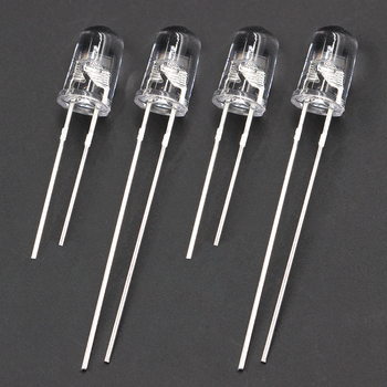 Perle LED F5/5mm, cap rotund transparent, flash multicolor rapid și lent, flux luminos 2000–3000 lm (20 mA; 1.8–2.2 V; 0.06 W; CRI 80–90)