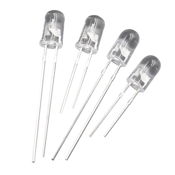 Perle LED F5/5mm, cap rotund transparent, flash multicolor rapid și lent, flux luminos 2000–3000 lm (20 mA; 1.8–2.2 V; 0.06 W; CRI 80–90)