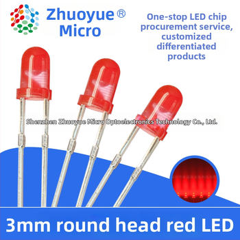 Tiesiogiai prijungiama LED indikatorinė kapsulė, 20 mA, 1.8–2.2 V, 0.06 W, Sanan lustas, 30° matymo kampas