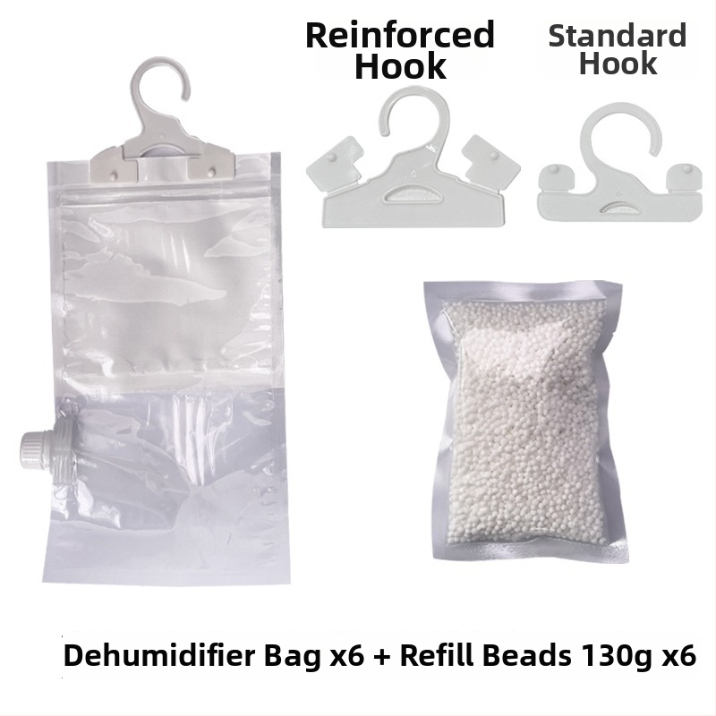 Pakabinamas daugkartinės desikanto maišelio drabužiams ir bendrabutyje – pakabinimas, drėgmės absorbcija, pelėsio atsparumas