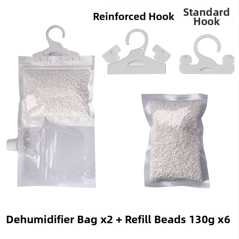 Pakabinamas daugkartinės desikanto maišelio drabužiams ir bendrabutyje – pakabinimas, drėgmės absorbcija, pelėsio atsparumas