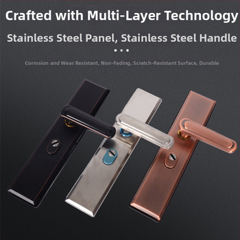 Duru rankenos užraktas – Huaxin 015, 304 nerūdijantis plienas, saugioms durims, šiuolaikinis minimalistinis stilius