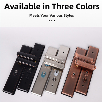 Duru rankenos užraktas – Huaxin 015, 304 nerūdijantis plienas, saugioms durims, šiuolaikinis minimalistinis stilius