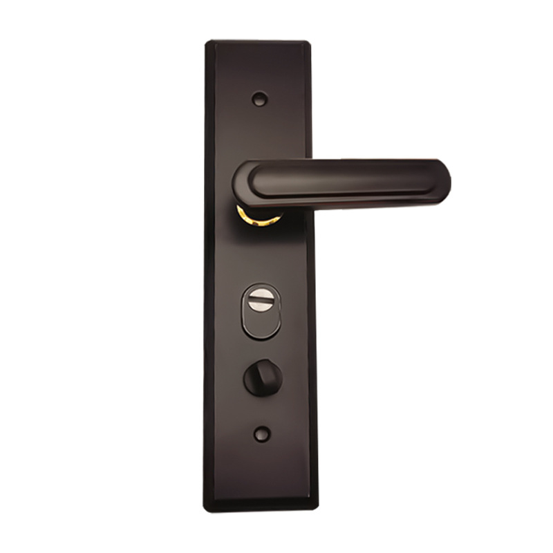 Ajtófogantyú-zár – Huaxin 015, 304 rozsdamentes acél, biztonsági ajtókhoz, modern minimalist stílus