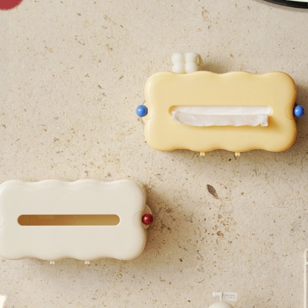 Xingyang Cutie de șervete de perete cu ventuză, fără găuri, ABS/metal/TPU, multifuncțional
