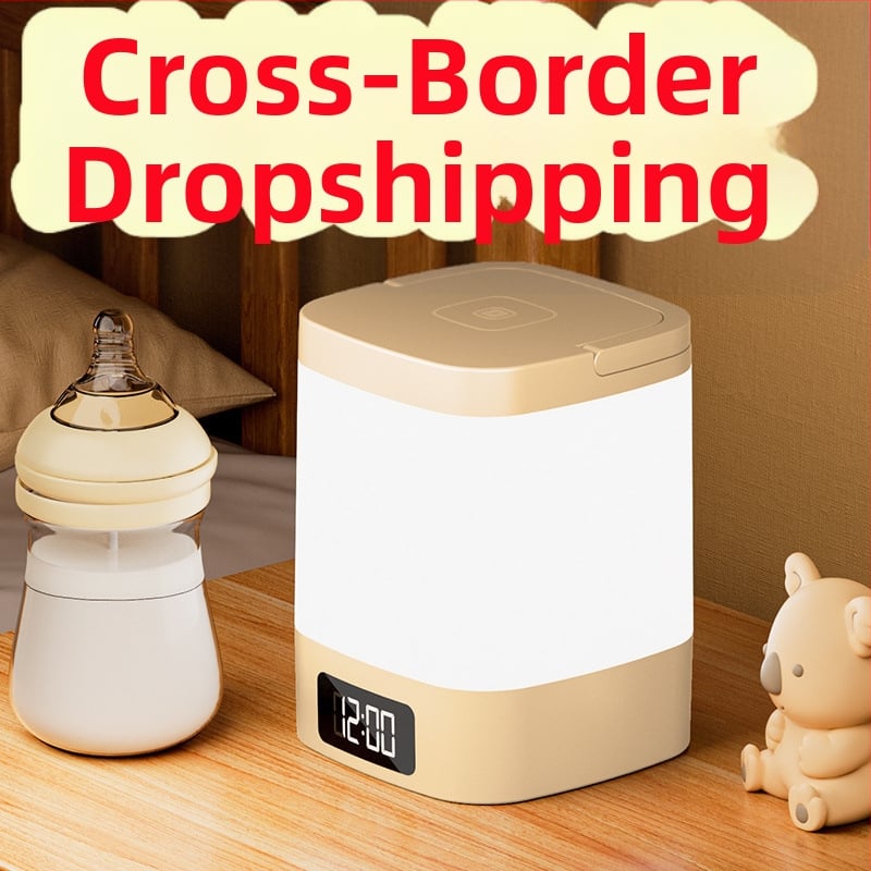 LED naktinė lemputė miegamajam akims draugiška šviesa, stiklinis gaubtas, prisilietimo valdiklis, įmontuota baterija, apšvietimas aplinkai