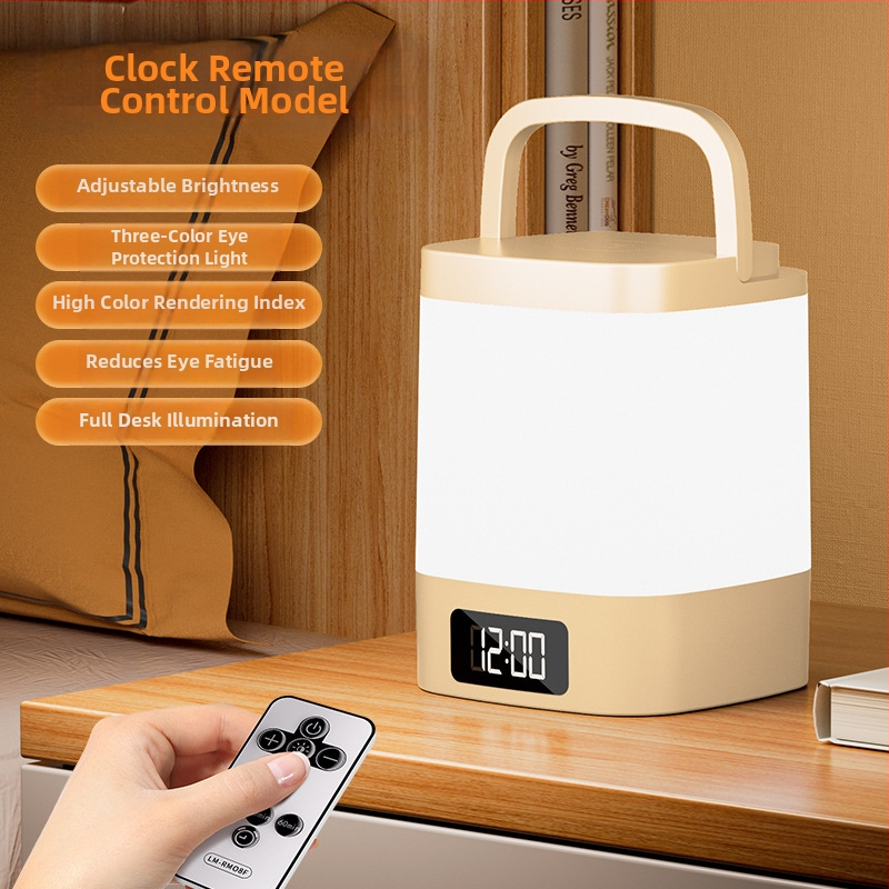 LED naktinė lemputė miegamajam akims draugiška šviesa, stiklinis gaubtas, prisilietimo valdiklis, įmontuota baterija, apšvietimas aplinkai