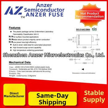 Schottky diodas, SMD, SS24/SK24, 2A/40V, SMA/SMAF/SMB pakuotė