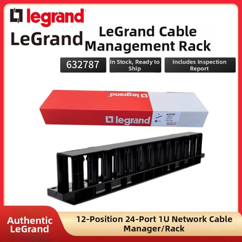 Legrand kabelių tvarkymo stovas – 24 pozicijų tinklo kabelių organizatorius serverių patalpai (modelis 632787)