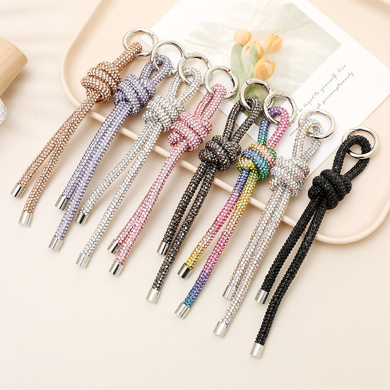 DIY kristalų grandinė raktų pakabukas – lengvas prabanga stilius, skirtas automobiliui, kamerai ir telefonui