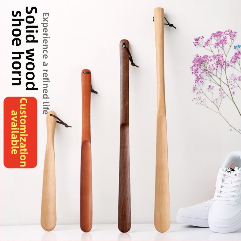 Three Tron medinė batų rankena, paprastas ir modernus stilius, poliruotas paviršius, medžiaga: medis