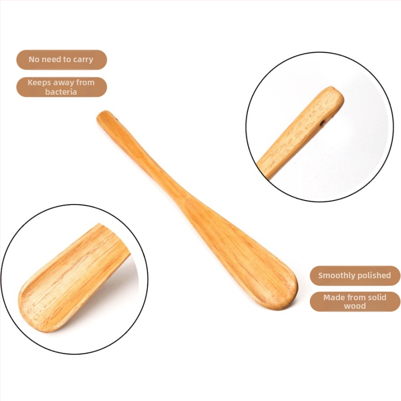 Three Tron medinė batų rankena, paprastas ir modernus stilius, poliruotas paviršius, medžiaga: medis