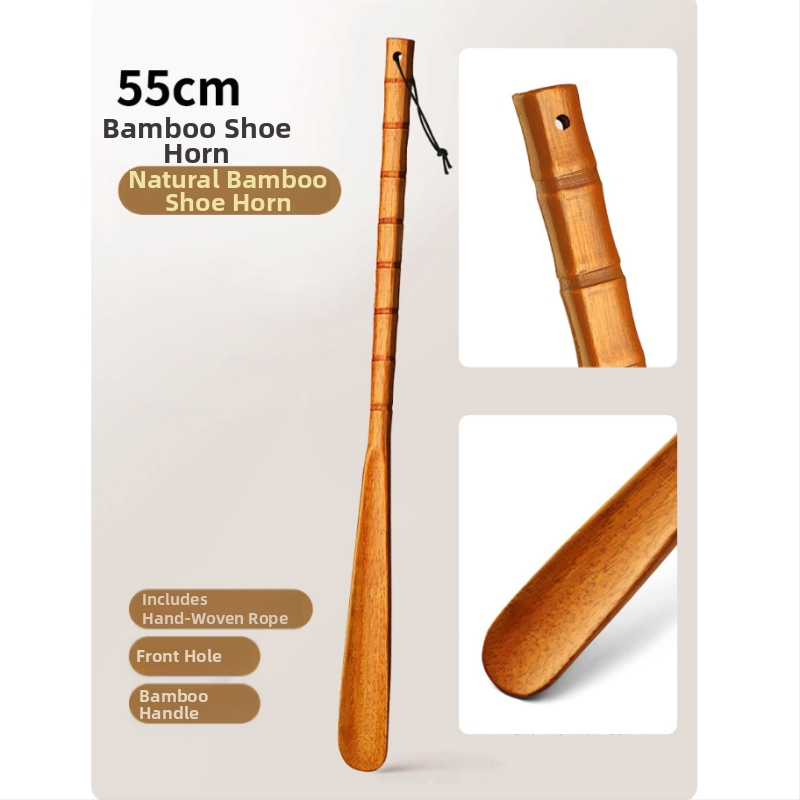 Three Tron medinė batų rankena, paprastas ir modernus stilius, poliruotas paviršius, medžiaga: medis