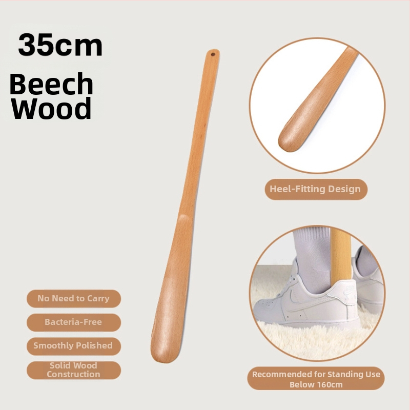 Three Tron medinė batų rankena, paprastas ir modernus stilius, poliruotas paviršius, medžiaga: medis