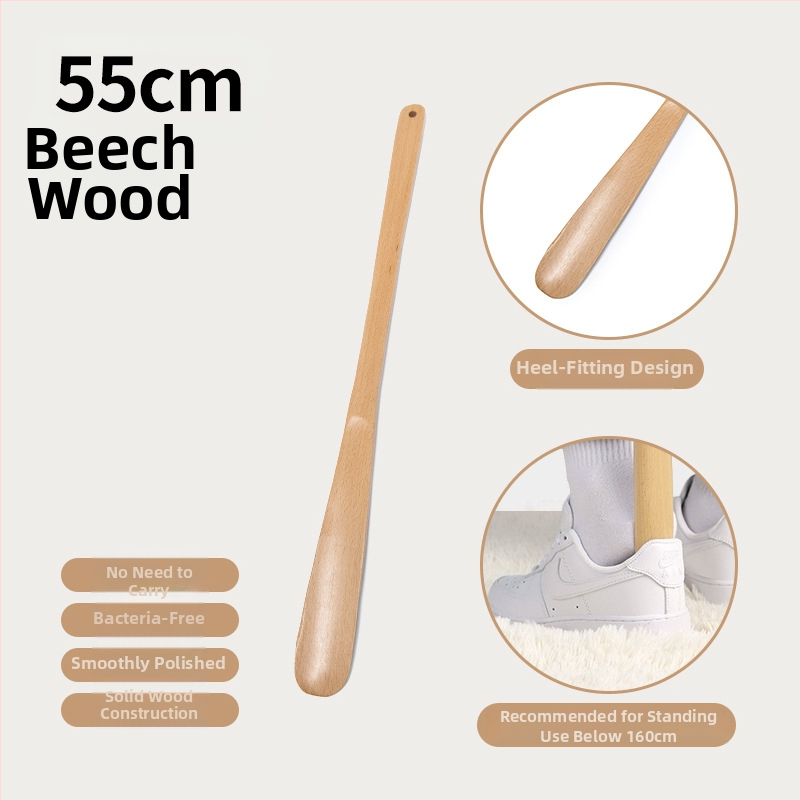 Three Tron medinė batų rankena, paprastas ir modernus stilius, poliruotas paviršius, medžiaga: medis