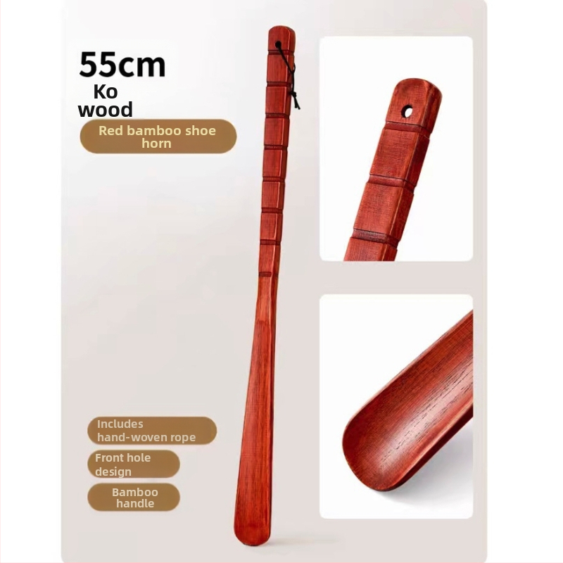 Three Tron medinė batų rankena, paprastas ir modernus stilius, poliruotas paviršius, medžiaga: medis