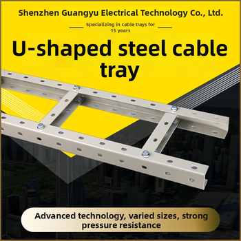 U formos plieninis kabelių laikiklis su daugybe skylių, atviras laiptinės tipo vidaus ryšiams ir duomenų patalpoms, konstrukcija iš sijų (Prekės ženklas: Phoenix diagram wiring; Medžiaga: plienas; Sertifikatas: ISO 9001:2000; Pritaikymas: Galimas)