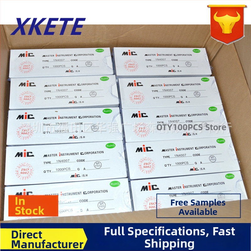 Pārveides diods XKETE DO-41, daudzmodelu ģimene (1N4001/4004/4007, 1N4937, 1N5817/5819) 3C digitālajām lietojumprogrammām