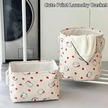 Sulankstomas skalbinių krepšys iš medvilnės ir lino, atsparus vandeniui, didelė talpa, tinkamas voniai