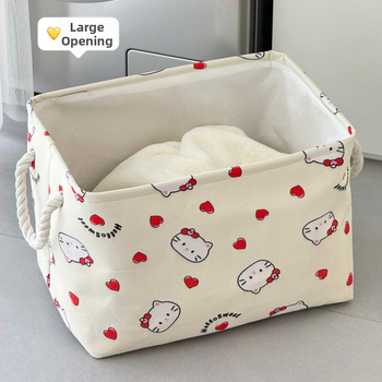 Sulankstomas skalbinių krepšys iš medvilnės ir lino, atsparus vandeniui, didelė talpa, tinkamas voniai