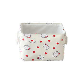 Sulankstomas skalbinių krepšys iš medvilnės ir lino, atsparus vandeniui, didelė talpa, tinkamas voniai