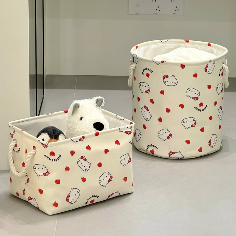 Sulankstomas skalbinių krepšys iš medvilnės ir lino, atsparus vandeniui, didelė talpa, tinkamas voniai