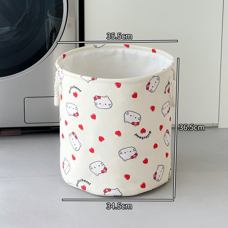 Sulankstomas skalbinių krepšys iš medvilnės ir lino, atsparus vandeniui, didelė talpa, tinkamas voniai