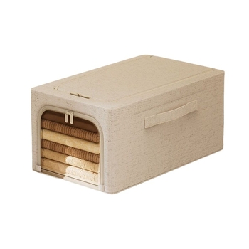 Κουτί αποθήκευσης από Tianshan βαμβάκι και λινό — πτυσσόμενο, φορητό, ανθεκτικό σε υγρασία και σκόνη, χωρητικότητας 50–60 L