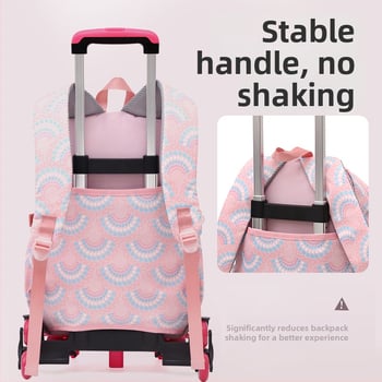 Natural Fish Atskirti Mokyklos Kuprinė Mergaitei, Modelis 5159, Dryžotas Oxford Audinys su Poliesterio Pamušalu, Atspari Dilimui, Apsauga Nuo Vagių, Žemės Drebėjimo Atsparumas