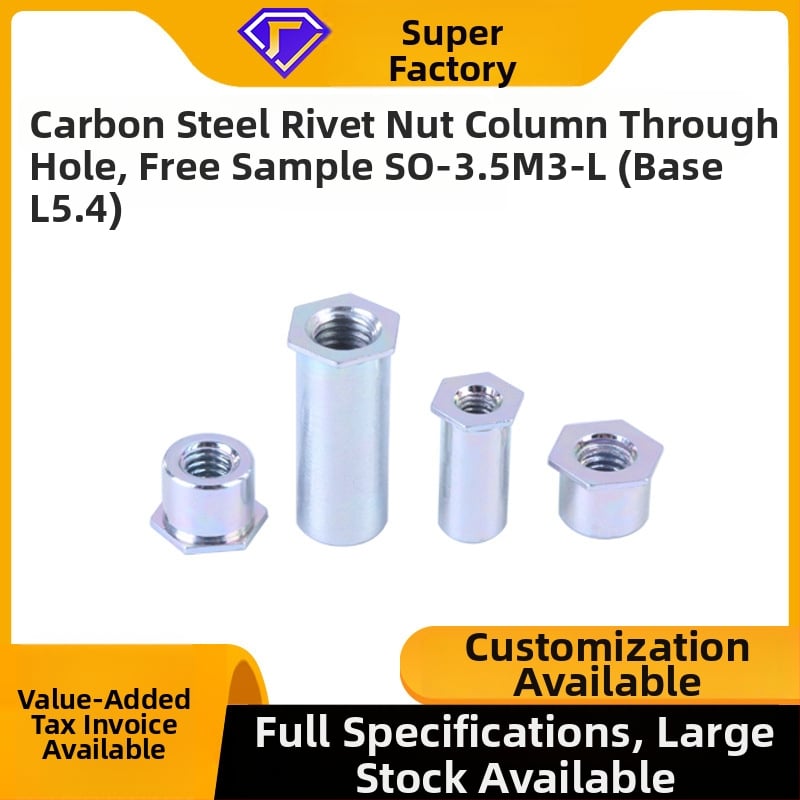 Riveta spojovací prvok pre rám a káblový rám, galvanizovaná oceľ, všeobecná uhlíková oceľ, trieda 4.8, norma GB-SO, značka Fine snail