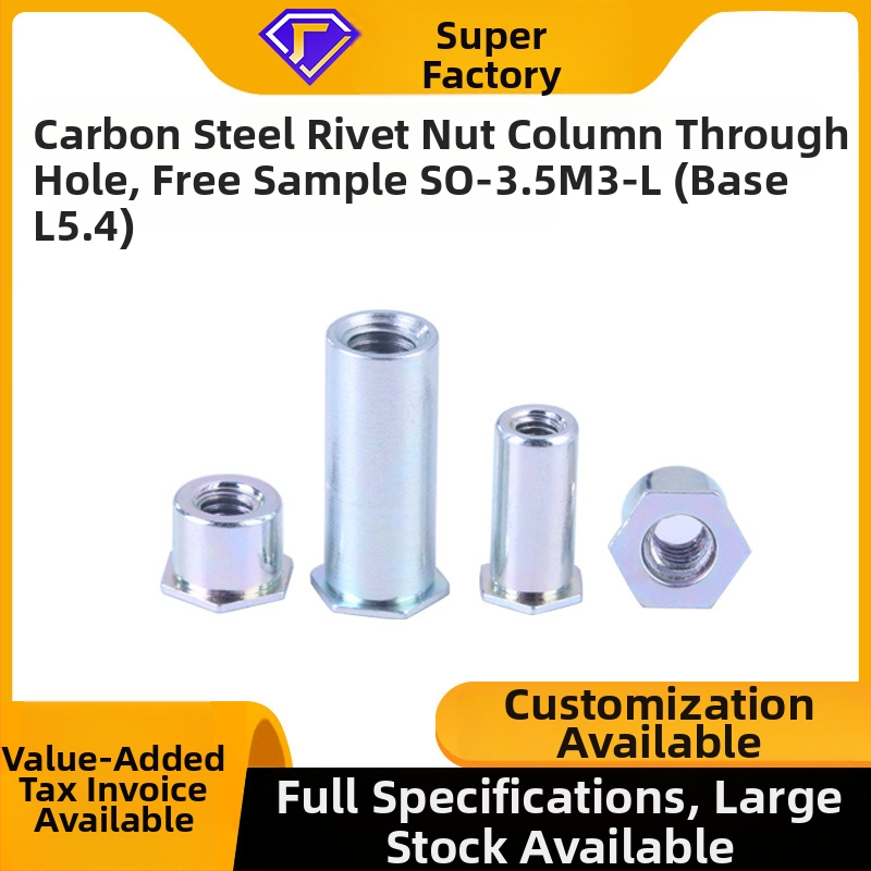 Rivēta stiprinājums šasēm un vadības rāmei, galvanizēta oglekļa tērauds, klases 4.8, standarts GB-SO, zīmols Fine snail