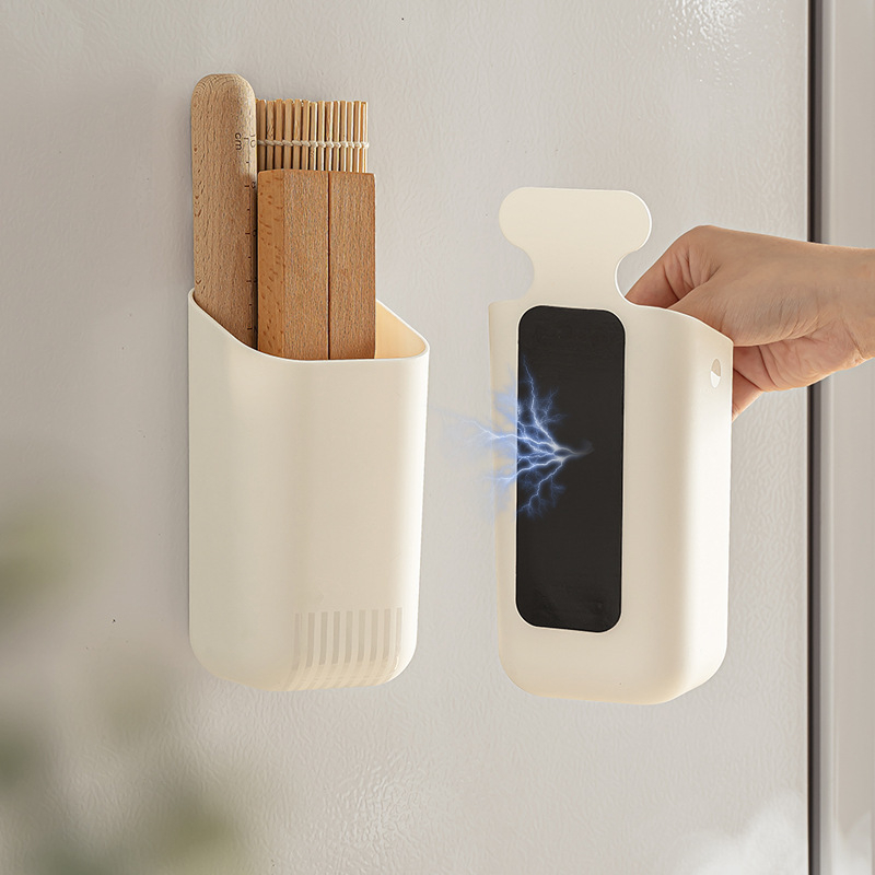 Mágneses asztali tároló doboz, 2 L kapacitás, műanyag kivitel, modell A0861, irodai kellékek és eszközök rendezője