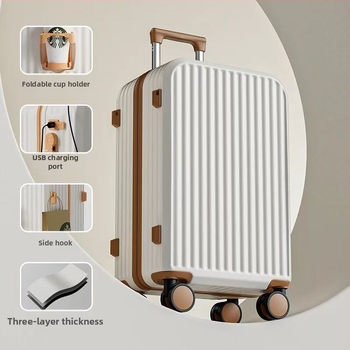 Unisex reisikohver ABS+PC, tõmblukuga avamine, universaalsed rattad, tavaline kombineeritud lukustus, Oxford vooder