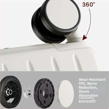 Unisex reisikohver ABS+PC, tõmblukuga avamine, universaalsed rattad, tavaline kombineeritud lukustus, Oxford vooder