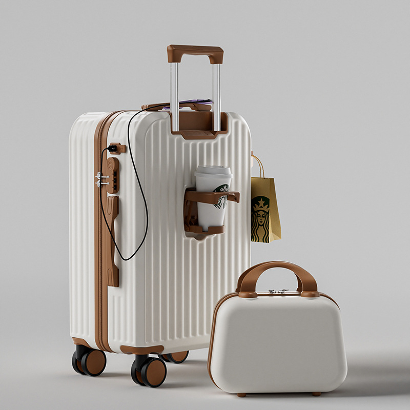 Unisex reisikohver ABS+PC, tõmblukuga avamine, universaalsed rattad, tavaline kombineeritud lukustus, Oxford vooder