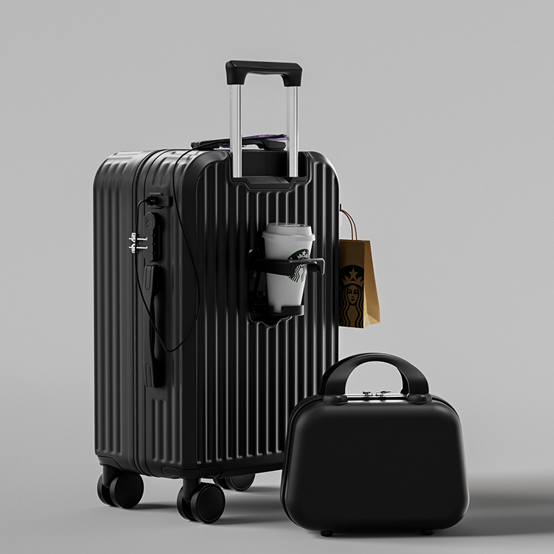 Unisex reisikohver ABS+PC, tõmblukuga avamine, universaalsed rattad, tavaline kombineeritud lukustus, Oxford vooder
