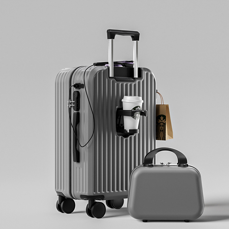 Unisex reisikohver ABS+PC, tõmblukuga avamine, universaalsed rattad, tavaline kombineeritud lukustus, Oxford vooder