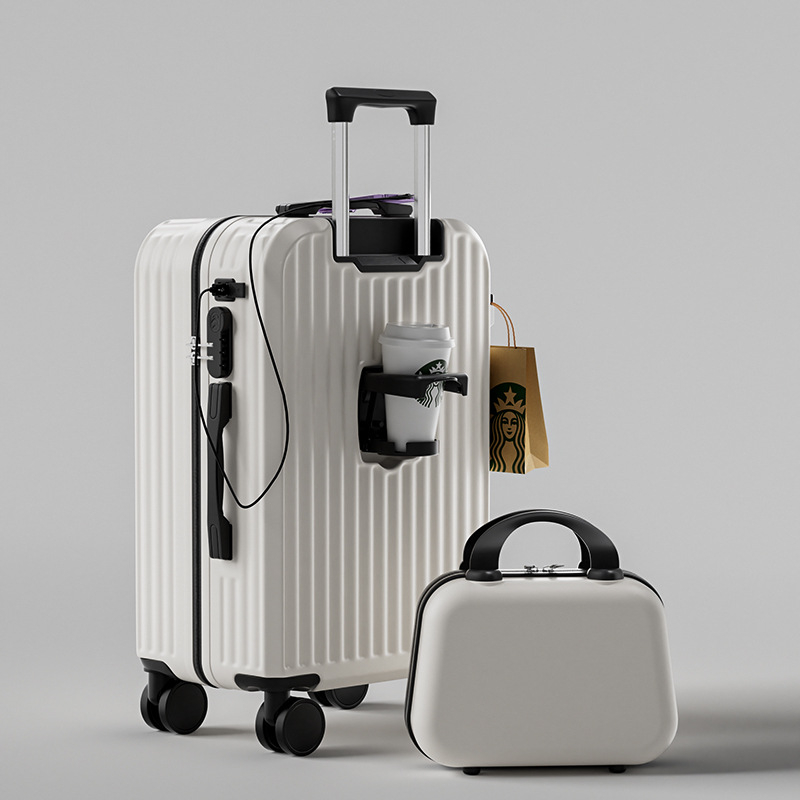 Unisex reisikohver ABS+PC, tõmblukuga avamine, universaalsed rattad, tavaline kombineeritud lukustus, Oxford vooder