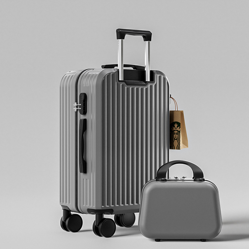 Unisex reisikohver ABS+PC, tõmblukuga avamine, universaalsed rattad, tavaline kombineeritud lukustus, Oxford vooder