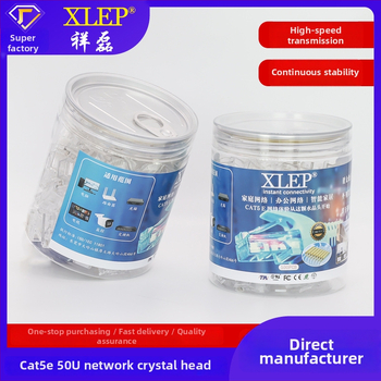 Xlep auksu dengtas RJ45 8P8C kištukas Cat5e/Cat6a tinklui