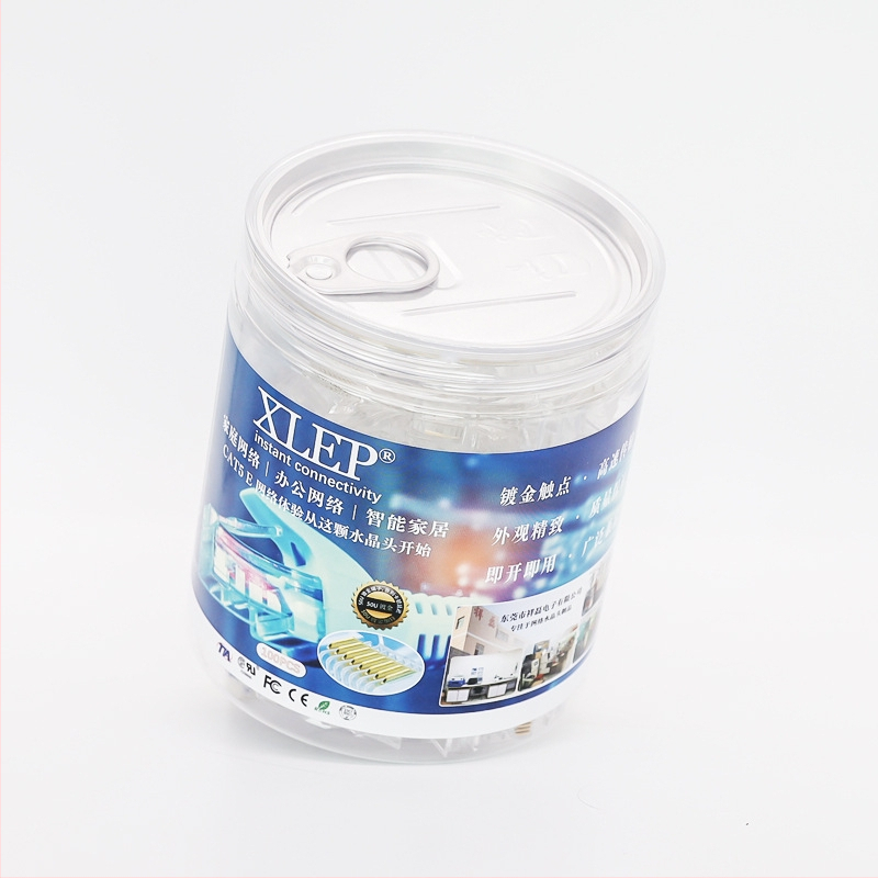 Xlep auksu dengtas RJ45 8P8C kištukas Cat5e/Cat6a tinklui