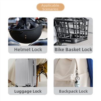 Pirštų atspaudų užraktas, G tipas, FUJIAFU, ABS+ plieno virvė, tinkamas kuprinėms, spintoms ir krepšiams